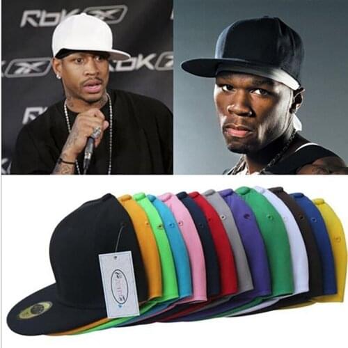 2021new Fashion baseball caps snapback hats and cap plain design hippop dancing cap adjusted 1pc