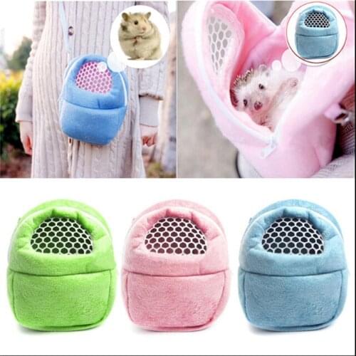 New Hamster Pocket Dog Bag Hamster Rat Hedgehog Chinchilla Ferret Puppy Cat Pet Carrier Pelucia Sleep Hanging Bag For Small Dogs