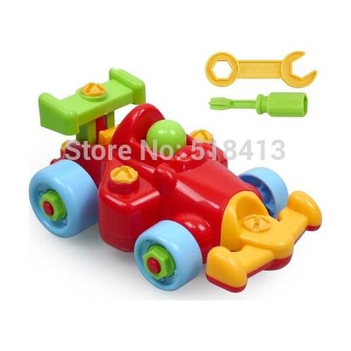 Plastic assembly toy Puzzling Equation Of The Car Disassembling Toys Nut Combination Assembles Toy Assembled Cars Plastic