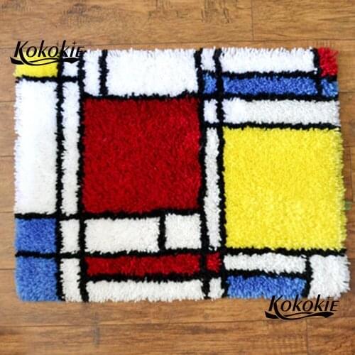 Latch hook rug canvas printing vloerklee foamiran for needlework needle for carpet embroide crochet needle for carpet embroidery