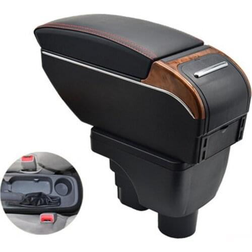 Arm Rest For Chevrolet Sail 3 Armrest Box Center console central Store content box with cup holder USB interface