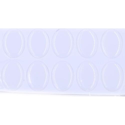 20Pcs Clear Oval 3D Epoxy Resin Stickers High Transparency For Domes Cabochons Jewelry DIY Findings 25x18mm