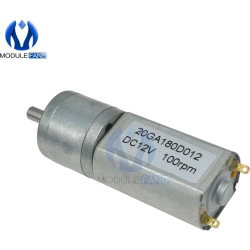 100RPM DC Gear Motor 12V Linear Electric Miniatura Motor For Home Appliance Fan Car Hobby Toy RC Car