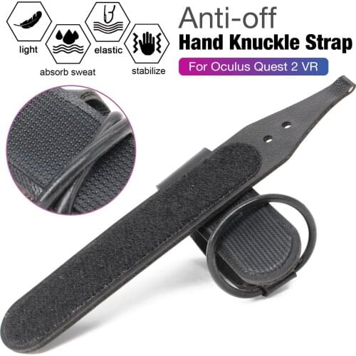 PU Leather Knuckle Handle Grip Strap For Oculus Quest S Control Anti-off Strap Set For Oculus Quest 2 VR