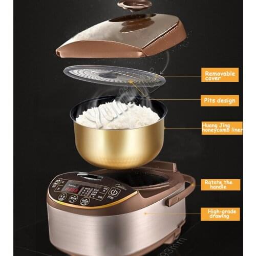 5L Household Intelligent Rice Cooker Electric Rice Cooker Multifunctional Food Cooker Rice Steamer 770W 220V