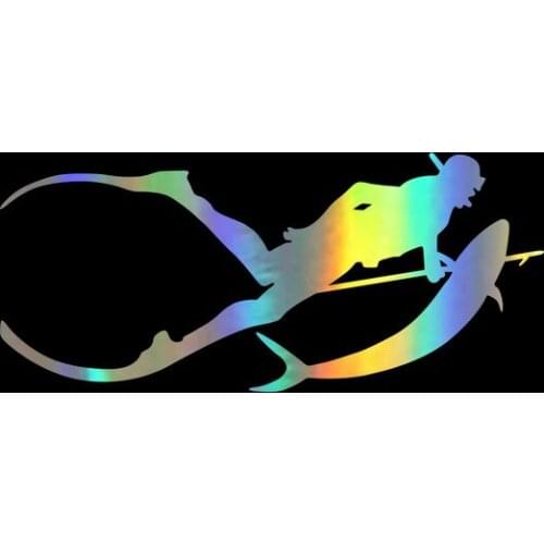 Car styling Diving fishing car stickers and decals car body window decorations sticker