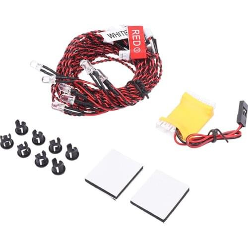 1Set Flash RC LED Light Kit 8 LED Lighting System For RC Helicopter Airplane