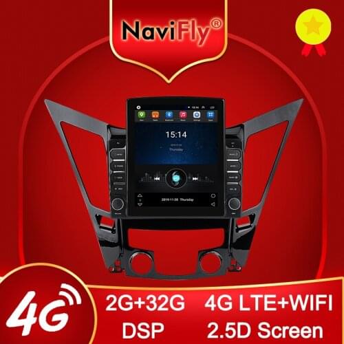Tesla Style Auto Radio Android For Hyundai Sonata 2011-2014 2015 DSP Car Video Multimedia Player GPS 2.5D 4G LTE WIFI Navigation