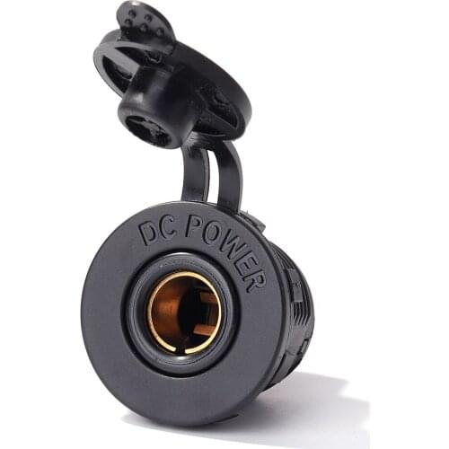 Waterproof 12V DIN Socket Hella Socket Adapter Flush Panel Mount for Car Boat Marine Motorcycle ATV UTV Car Auto Accessories