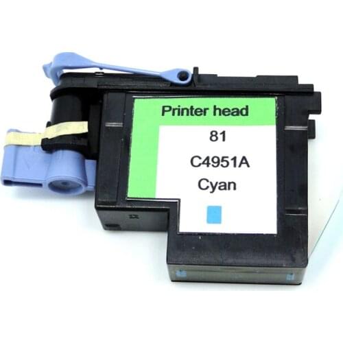 YOTAT 1pcs Cyan remanufactured C4951 for HP81 print head for HP Designjet 5000 5000ps 5500 5500ps