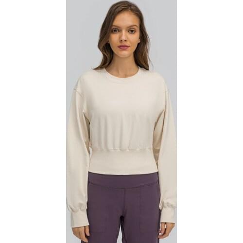 Women Long Sleeve Yoga Shirt Fitness Loose Gym Workout Blouse Sport T-shirt Thumb Holes Mesh Running Fit Sportwear Top