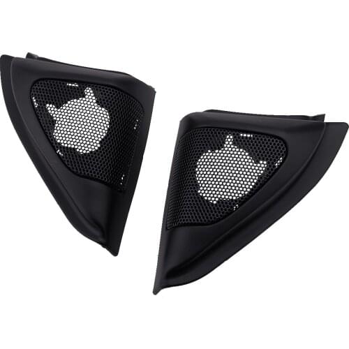 1 Pair Car Left Right Door Tweeters Speakers Panel Cover Trim Cap Black ABS Fit for Toyota Corolla 2003 2004 2005 2006