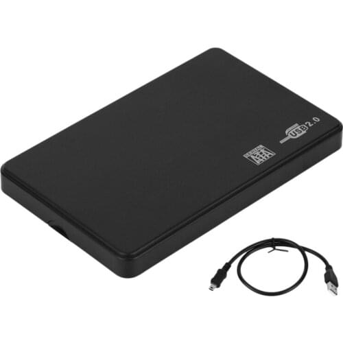 2.5 Inch USB HDD Case Sata To USB 2.0 Hard Drive Disk SATA External Enclosure HDD Hard Drive Box with USB Cable