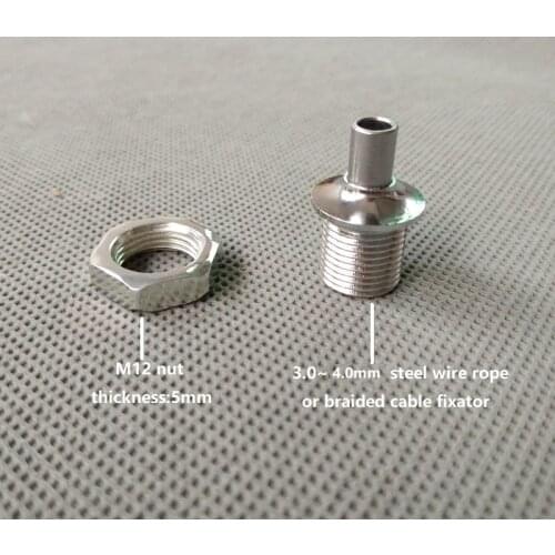 3.0~3.8mm steel wire rope fixator braided Cable Grip Wire Clip Cord Grip wire lock for office lighting pendant lamp