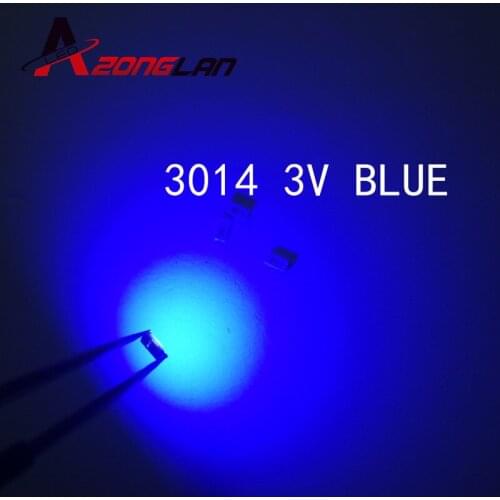 3014 Blue 1000PCS MD Led High brightness emitting 3014 LED emitting diodes 20MA Forward Voltage:3.0-3 .3V 0.1W 220~250mcd Patch