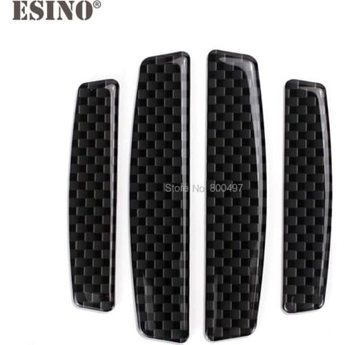 4 x Car Styling Carbon Fiber Door Edge Guard Protector Strips Anti-collision Anti-scratch Trim Door Edge Guard Stickers Decals