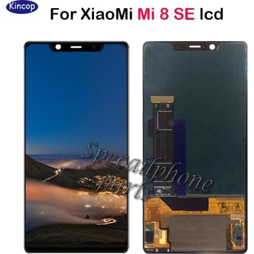 5.88'' LCD For Xiaomi Mi 8se LCD Display+Touch Screen Digitizer With Frame Super AMOLED For MI 8SE MI 8 SE LCD Screen
