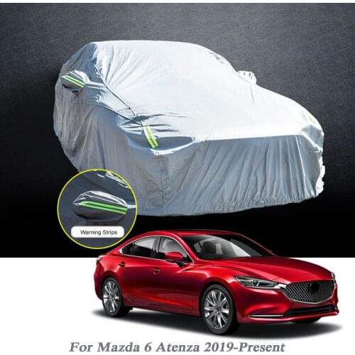 Car Styling Car Cover Waterproof Auto Sun Proof Shade Reflective Strip Outdoor Dust Rain Protect For Mazda 6 Atenza 2019-Present