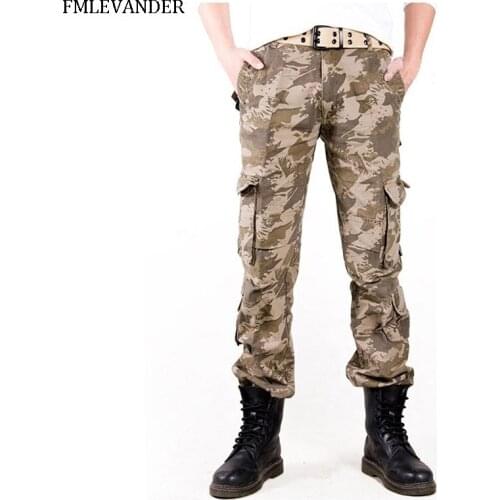 Tactical Male Camo Jogger Causal Plus Size 40 Army Military Pants Cotton Many Pockets Men Cargo Pants