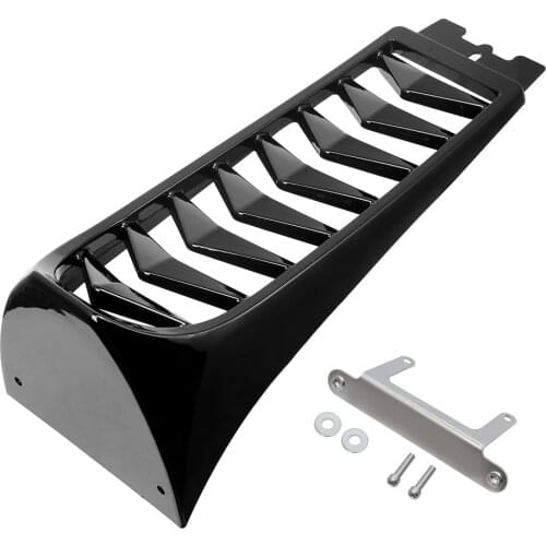 BLACK FRONT PRECISION CHIN FAIRING SPOILER FRAME COVER KIT FOR HARLEY SOFTAIL STREET BOB FXBB BREAKOUT LOW RIDER FXBR 2018-2020