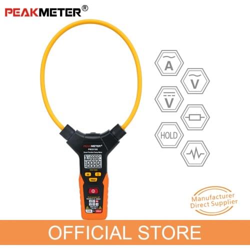 OFFICIAL PEAKMETER PM2019S Smart AC Digital Flexible Clamp Meter Multimeter Handheld Voltage Current Resistance Frequency