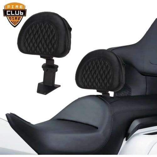 For Honda Goldwing 2018-2020 GL1800 Black Motorcycle Adjustable Driver Rider Backrest Back Rest Sissy Bar