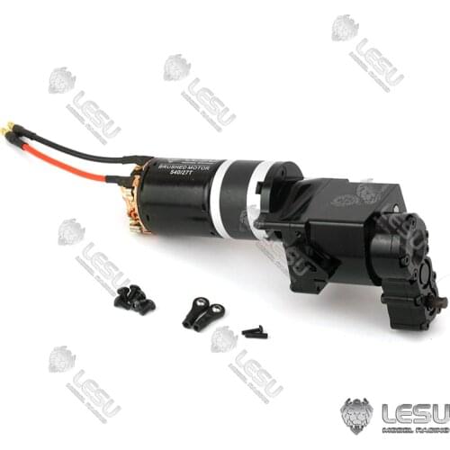 2Speed LESU Metal Transmission Transfer Case 27T Motor Gearbox for 1/14 DIY TAMIYA RC Tractor Truck Dumper Scania Benz VOLVO