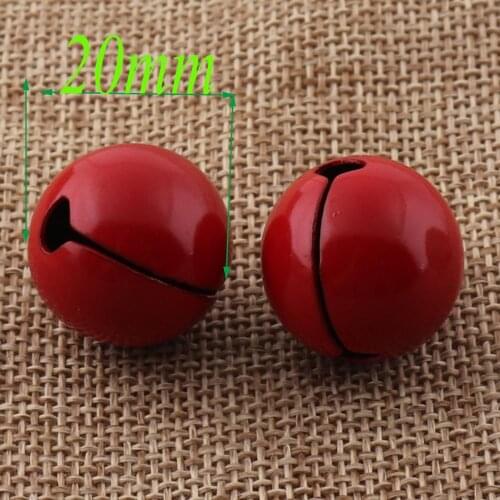 30 Pcs Red Jingle Bells,20MM Charm Bells Crafts for Jewelry Design Durable Jingle Bells Pet Bells Cross Bells
