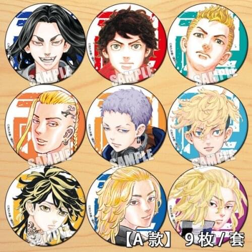 Cosplay Anime Pendant Medal Buttons Collection Gifts New Anime Tokyo Revengers Cartoon Badge Brooch Pins