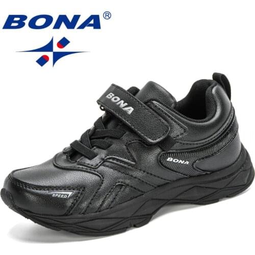 BONA 2020 New Designers Popular Sneakers Boys Girls Shoes Casual Running Shoes Children Sport Trainer Walking Shoes Kids Trendy