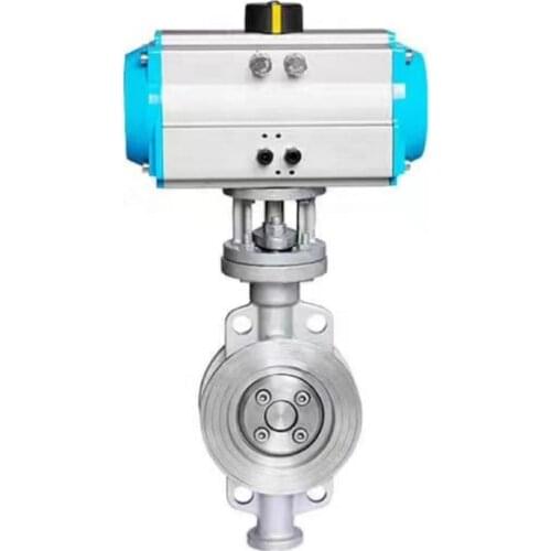 Hot selling actuator double acting spring return actuator for DN500 pneumatic Butterfly Valve