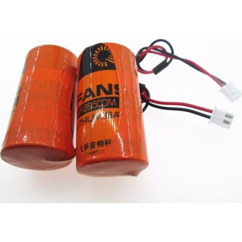 NEW battery ER26500M ER26500 26500 lithium battery 3.6V 8500mah C type PLC control in Li-ion batterise with plug