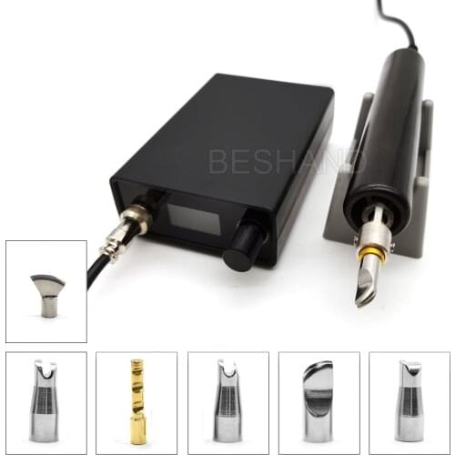 Electronic Edge Creaser Machine 110V-220V Leather Craft Linear Tool Edge Creasing Iron Tips for Hot Process Grooving work