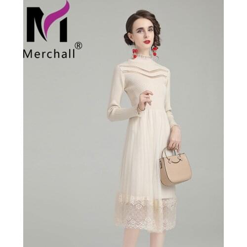 Merchall Fashionable Knitted Dresses