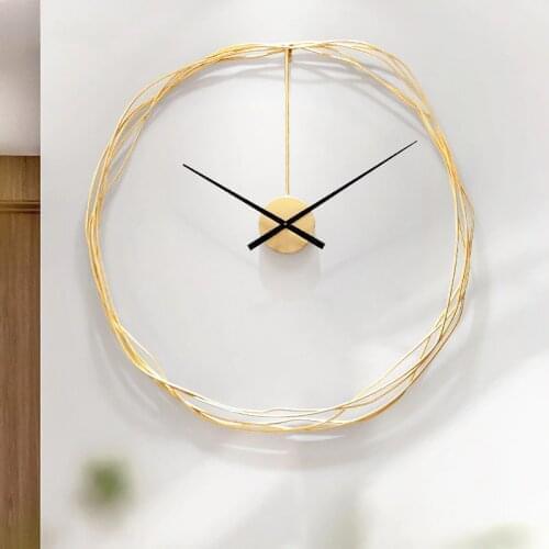 Nordic Minimalist Light Luxury Clock Simple Modern Living Room Art Clock Creative Dining Room Wall Decoration Wall Clock