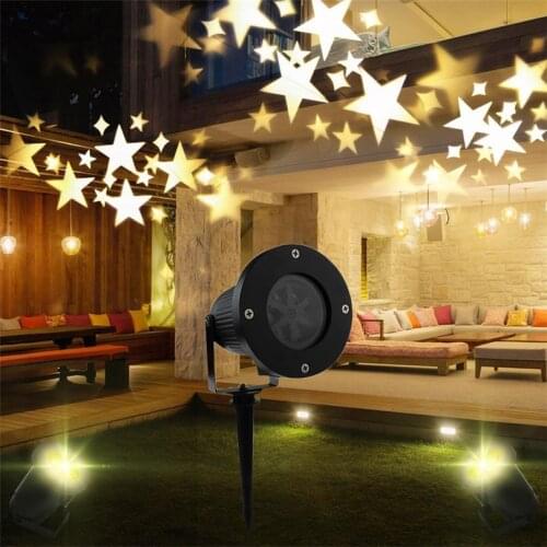 Warm white star projector light outdoor indoor home Children bedroom decoration Landscape garden light Christmas stage effect