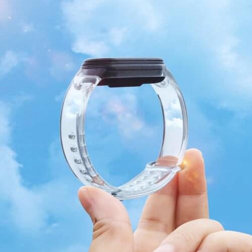 TPU Strap for Xiaomi Mi Band 5 4 3 Transparent Replacement Bracelet for Mi Band 5 Wrist Strap for Xiaomi Band 4 5 3 Wristband