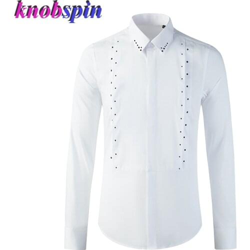 Brand Shirt Men Clothes Fashion Long Sleeve Slim Chemise Homme Top quality Anti-Wrinkle Cotton Business Male Dress Shirts