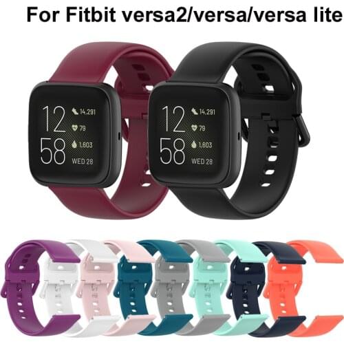 Silicone Replacement Band For Original Fitbit Versa/Versa 2 Waterproof Wrist Accessories Strap For Fitbit Versa Lite WatchBand