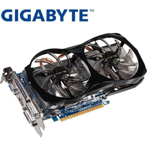 GIGABYTE Video Cards GTX 650 Ti 2GB 128Bit GDDR5 for nVIDIA Geforce GTX650 Ti Graphics Card Used VGA Cards Stronger than GTX 750