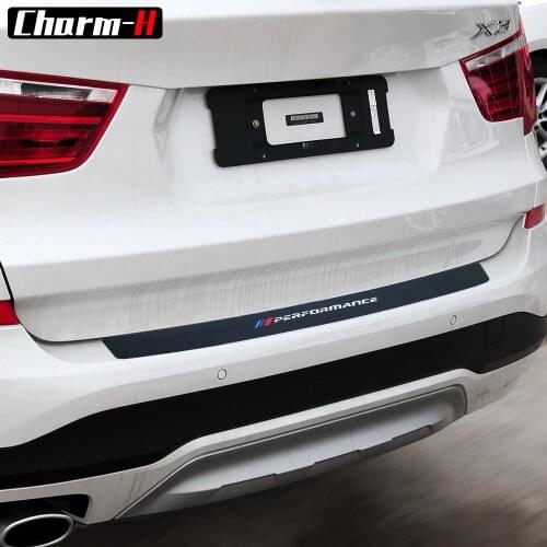 Car Styling Soft Rubber Rear Bumper Trim Guard Plate Protector Sticker For bmw X3 e83 f25 X4 f26 X5 e53 e70 f15 g05 X6 e71 f16