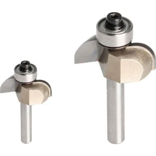 1pc wooden router bits 1/2*3/4 woodworking carving cutter CNC engraving cutting tools bearing woodwork tool