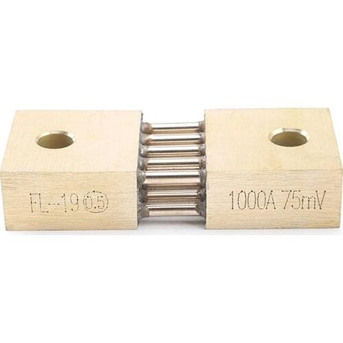 1pcs FL-19B Shunt 1000A 75mV Welding Machine Brass Resistor DC Shunts For Current Analogue Panel Meter
