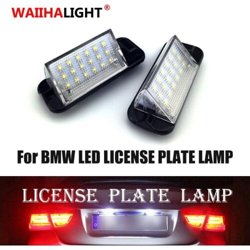 2Pcs Car LED White 12v Number Plate Lamp Bulbs For BMW E36 318i 318is 318ti 320i 323i 325i 325is 328i 328is M3 1992-1998