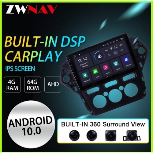 Android 10 With DSP IPS Screen For Ford mondeo MK4 2011-2013 Car GPS Navigation Radio Player Multimedia 360 Surround View