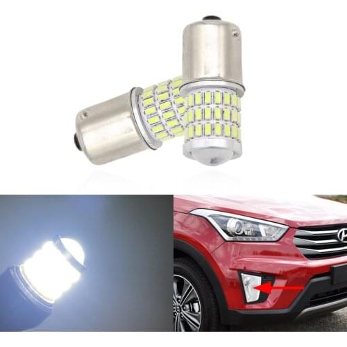 For Hyundai Creta 2016 2017 2018 2019 Auto Daylights 1156 Canbus BA15S/P21W S25 Led Daytime Running Lights Driving DRL Bulbs