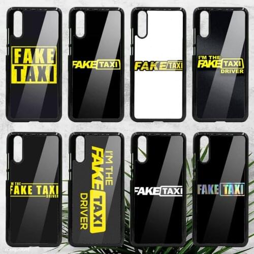 Car design Fake FK Taxi Phone Case For Samsung galaxy S note 8 9 20 10 e lite2019 plus pro ultra Hard TPU PC