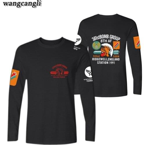 Skull Stockriders Motorcycle T shirt men women long sleeve crewneck cotton Tshirt T-shirt skull locomotive Tee shirt Plus Size