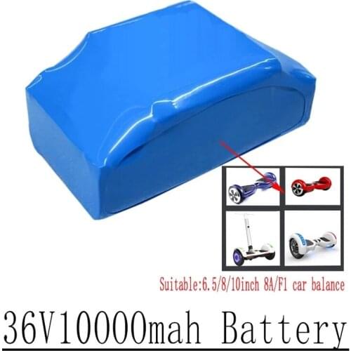 Electric Balance Car Battery 6.5 8 10 Inch A8 / F1 18650 Large Capacity 2 Wheel 36v8Ah 10s2p