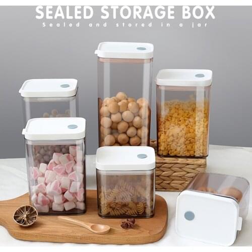 Sealed Moistureproof Transparent Rotary Storage Kitchen Tank Rotating Millet Barrel Rice Pot Grain Cereal Storage Box